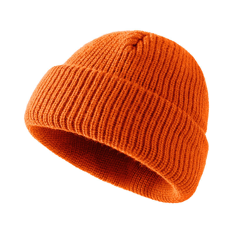 Wholesale Autumn and Winter Knitted Hats Woolen Hats Warm and Brimless Cold Hats